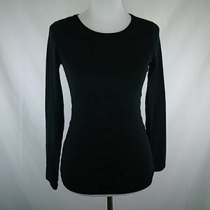 J. Crew Women's black longsleeve T-shirt M